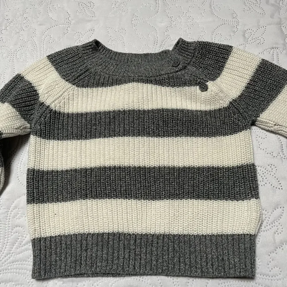 Gap Knit Pullover Striped Sweater Size 12-18m
